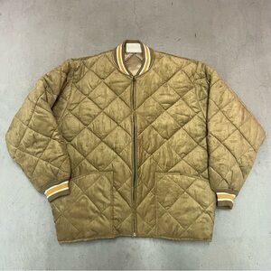 Vintage Source Jeans Y2K suede quilted hip hop style bomber jacket size XXL